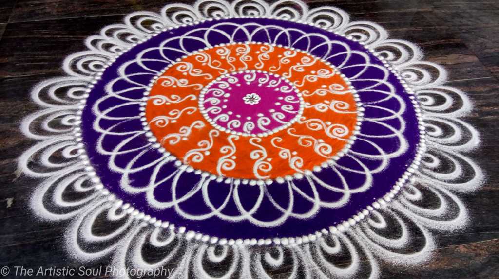 A beautiful Rangoli pattern
