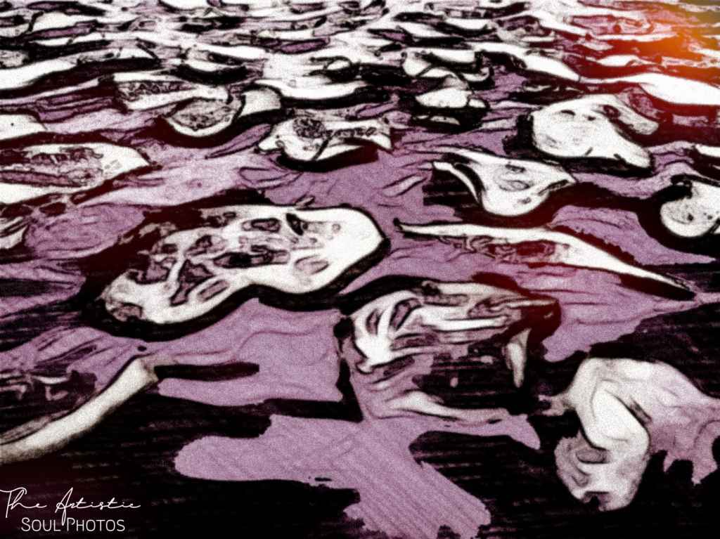 B&W image of round chips