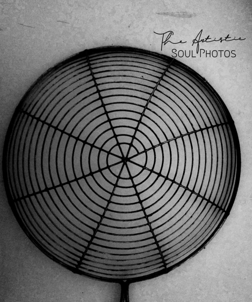 Monochrome photo of an spherical design